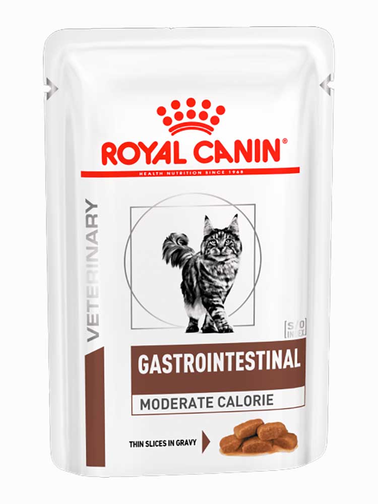 Лікувальний вологий корм для котів Royal Canin Gastrointestinal Moderate Calorie Feline Pouches 85 г