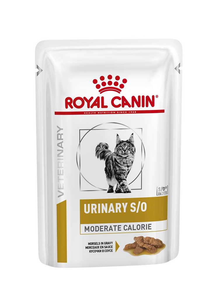 Лікувальний вологий корм для котів Royal Canin Urinary S/O Feline Moderate Calorie Pouches 85 г